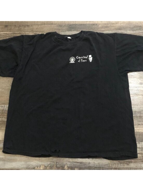 Vtg Vintage Carnival of Fears Lombard Jaycees Haunted House Mens 2XL T Shirt - Picture 2 of 7
